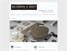 Tablet Screenshot of mackinnons.co.uk